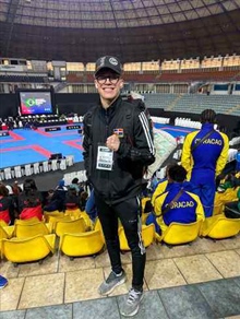 Rafael Trujillo sube al podium en Pan American Karate