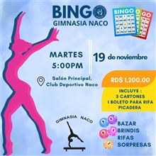 Gimnasia Naco celebrará Bingo