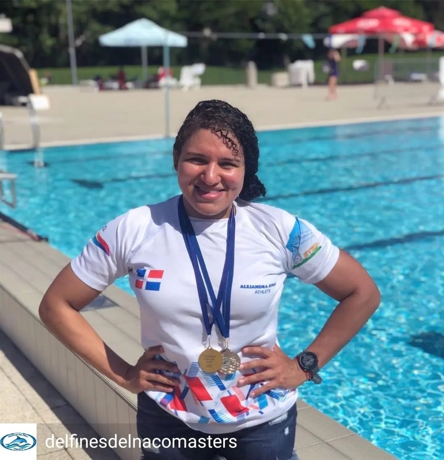 La Nadadora Naqueña Alejandra Aybar se destaca en Eslovenia
