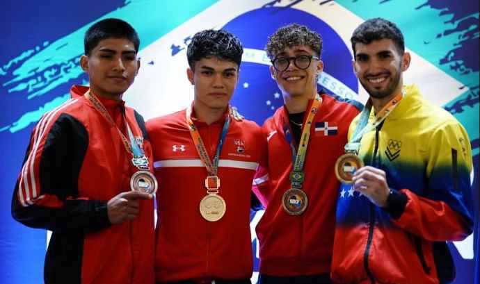 Rafael Trujillo sube al podium en Pan American Karate