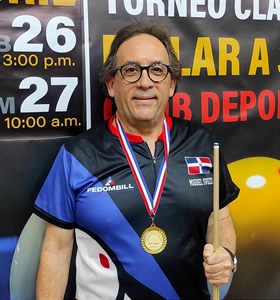 Miguel Svelti, campeón del Torneo Nacional de Billar a 3s Bandas