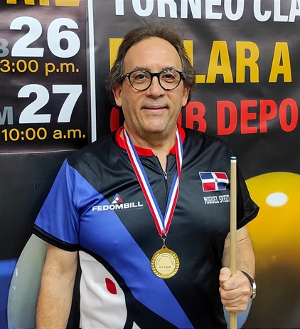 Miguel Svelti, campeón del Torneo Nacional de Billar a 3s Bandas