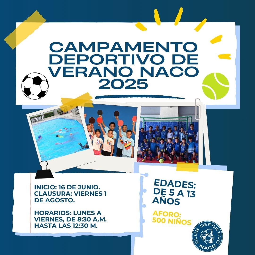 Club Naco celebrará su tradicional Campamento de Verano 2025