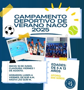 Club Naco celebrará su tradicional Campamento de Verano 2025