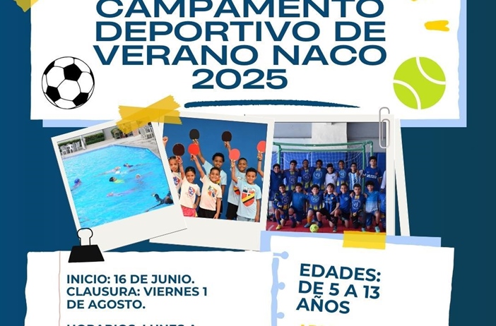 Club Naco celebrará su tradicional Campamento de Verano 2025