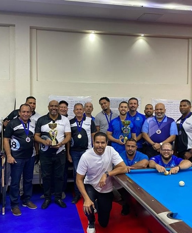 Club Deportivo Naco gana amistoso de Billar al Club Los Prados