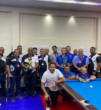 Club Deportivo Naco gana amistoso de Billar al Club Los Prados