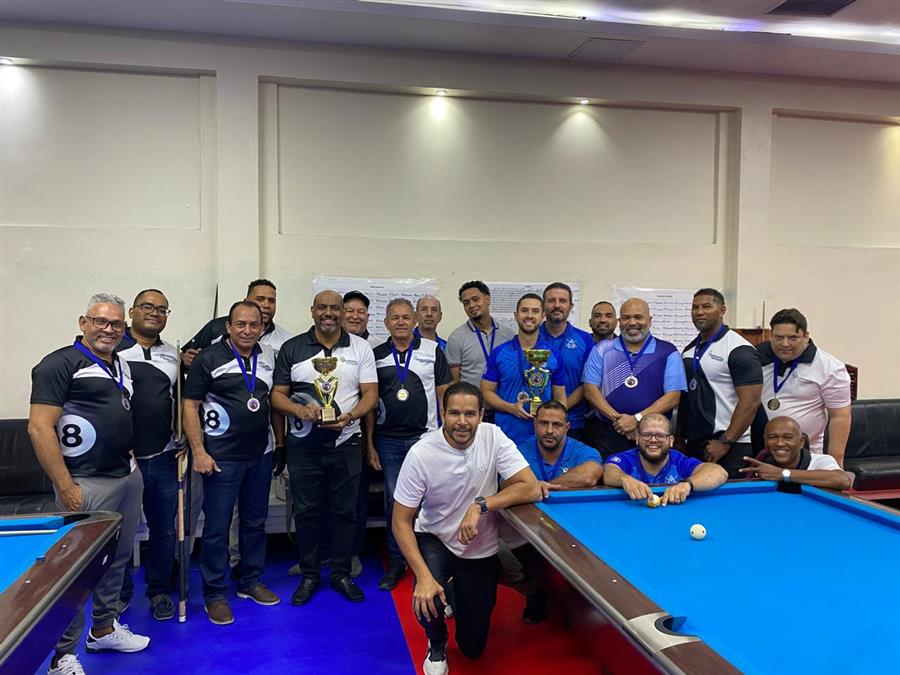 Club Deportivo Naco gana amistoso de Billar al Club Los Prados