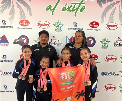 Destacada participación de la Gimnasia Naco en Copa Yamilet Peña 2025