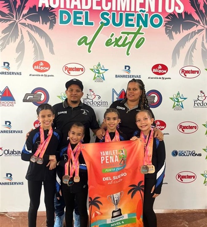 Destacada participación de la Gimnasia Naco en Copa Yamilet Peña 2025