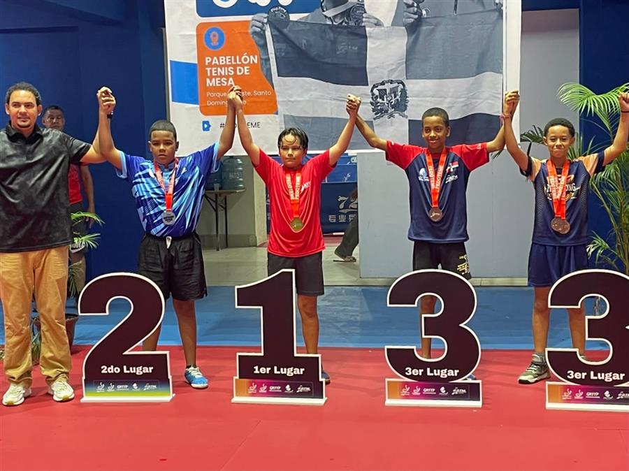 Tenis de Mesa Naco conquista títulos en Torneo Nacional U11 y U13