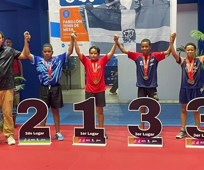 Tenis de Mesa Naco conquista títulos en Torneo Nacional U11 y U13