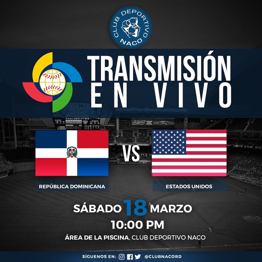 República Dominicana VS Estados Unidos - Clásico Mundial Beisbol