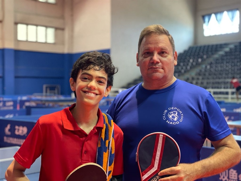 José Guillermo Clasificó al Latino U13 de Tenis de Mesa en Ecuador