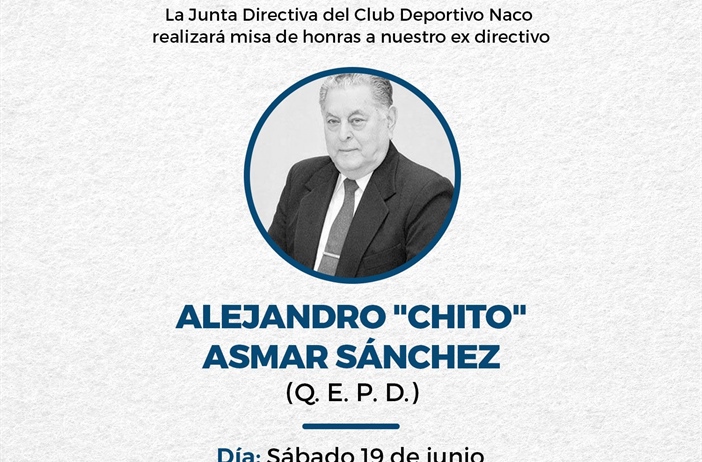 19 de Junio Misa de Honras para ex Presidente Alejandro "Chito" Asmar