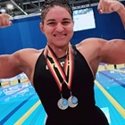 Nadadora Aybar Logró Dos Medalllas de PLata